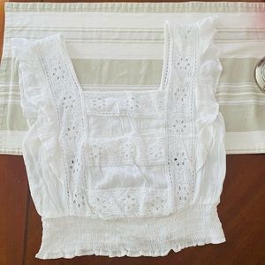 American Eagle Eyelet Top